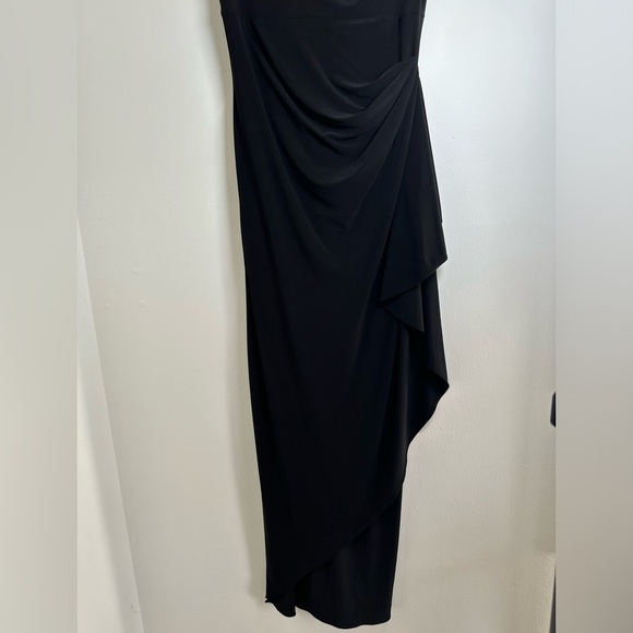 Alex Evening Womens Formal Wrap Style Dress With Crystal Shoulder In Size 4 - Picture 5 of 16